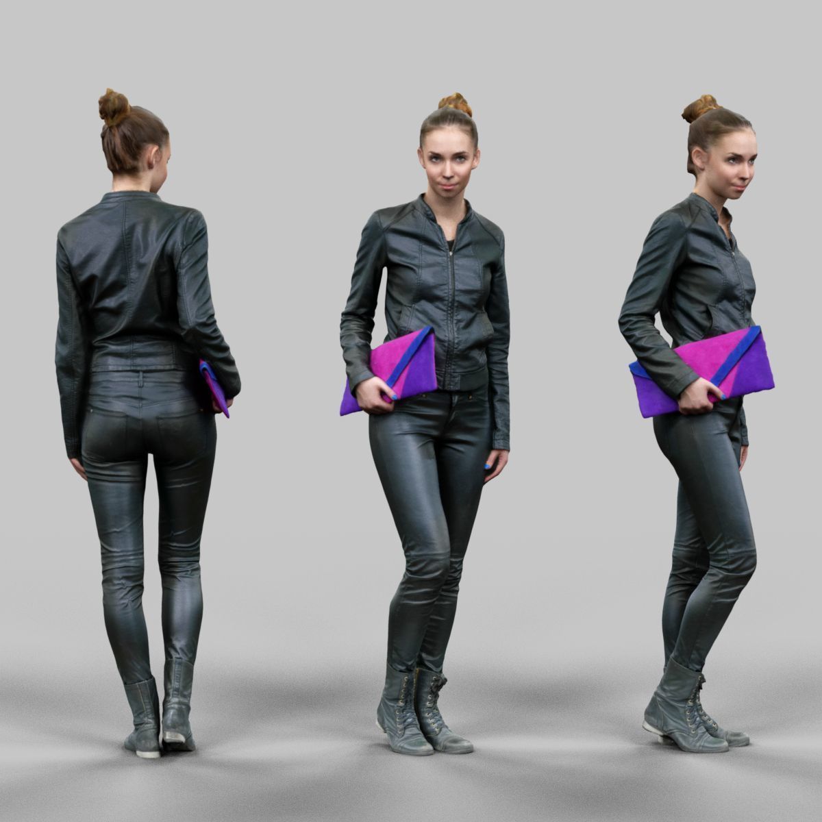 72 Scanned Models Female Low-poly 3D model_33