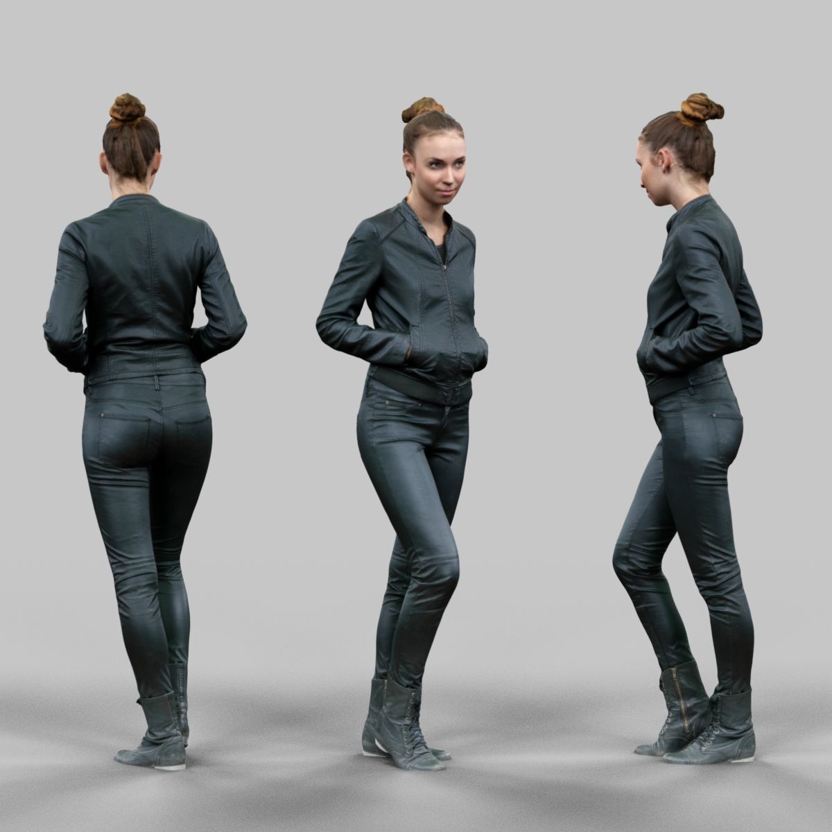 72 Scanned Models Female Low-poly 3D model_31