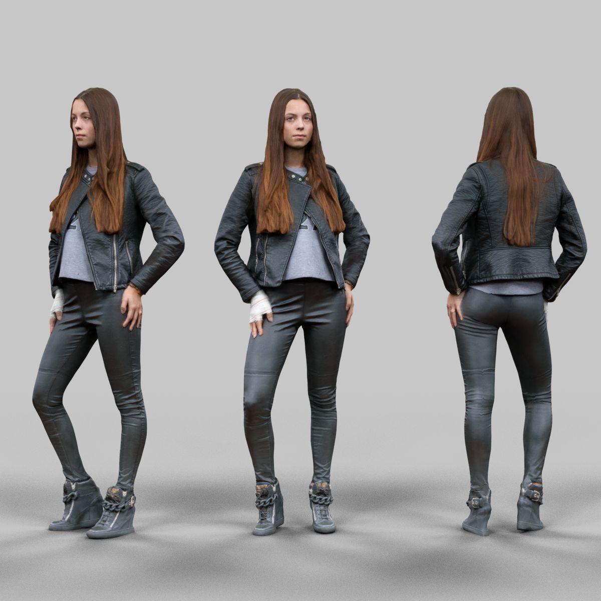 72 Scanned Models Female Low-poly 3D model_14