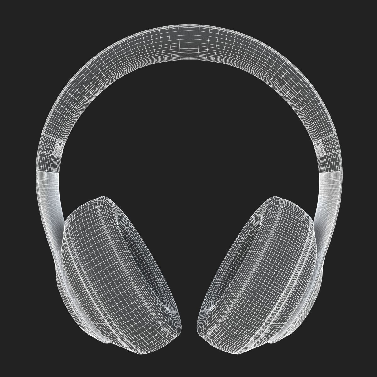 Apple Beats Studio3 Wireless OverEar Headphones Shadow Gray 3D model_12