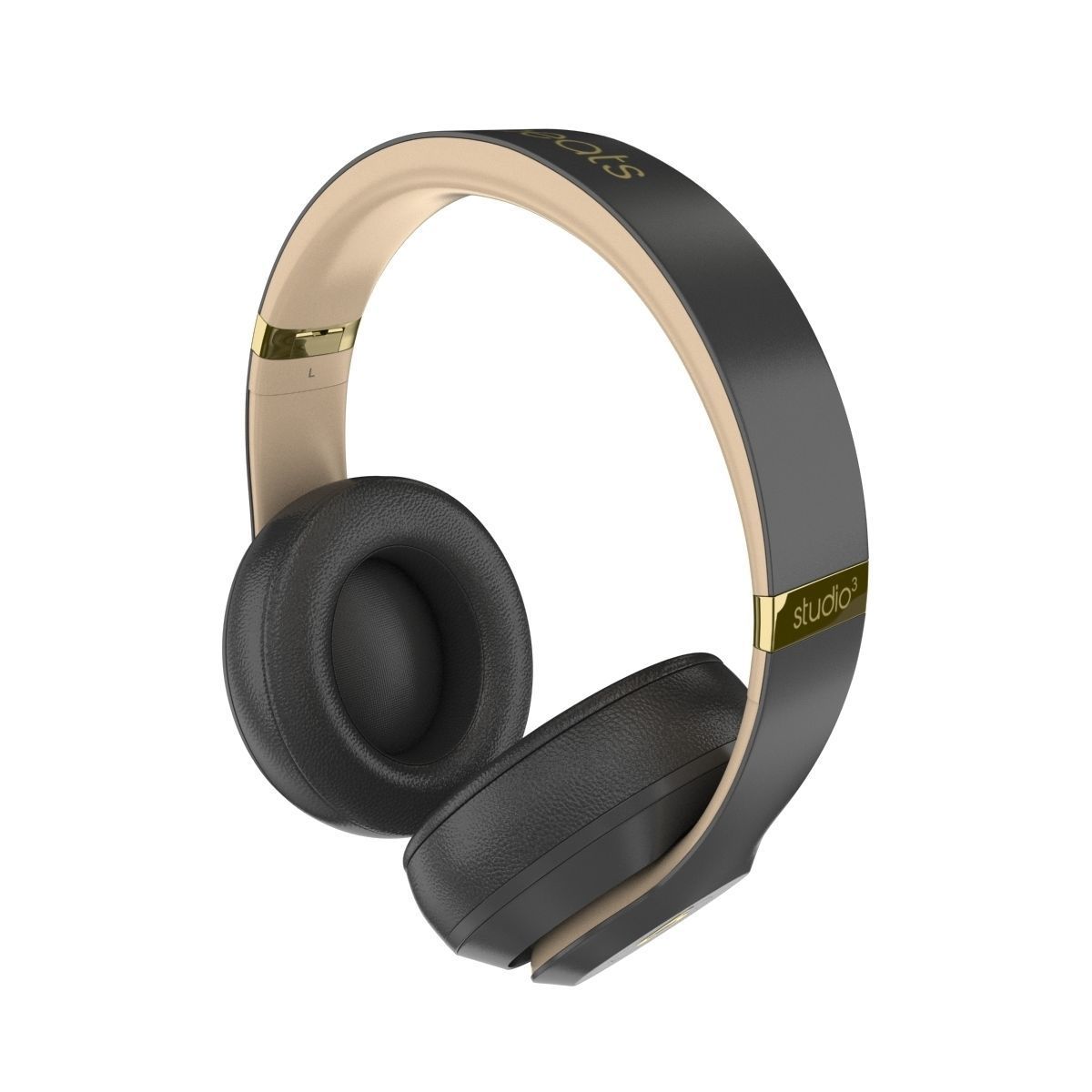 Apple Beats Studio3 Wireless OverEar Headphones Shadow Gray 3D model_10