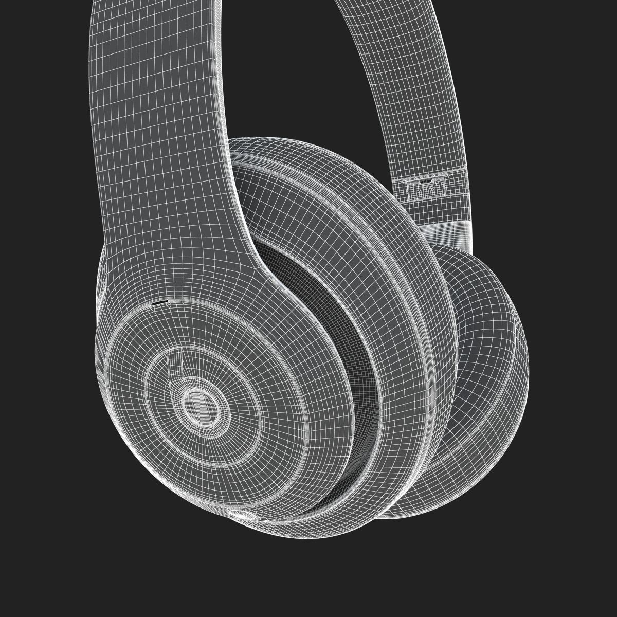 Apple Beats Studio3 Wireless OverEar Headphones Shadow Gray 3D model_23