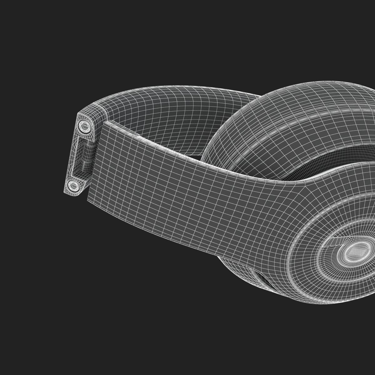 Apple Beats Studio3 Wireless OverEar Headphones Shadow Gray 3D model_20