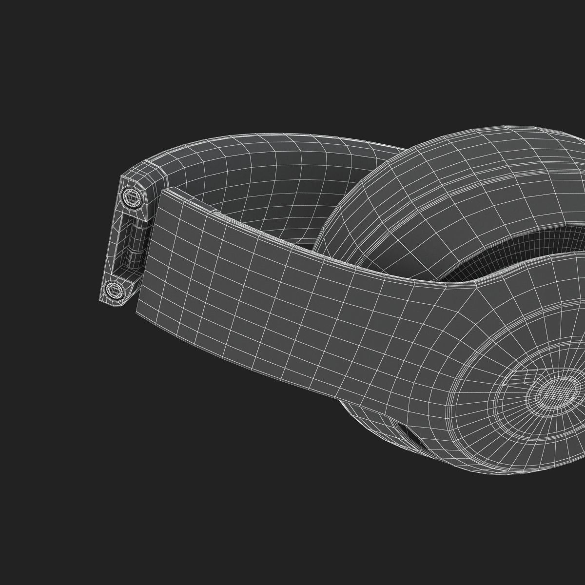 Apple Beats Studio3 Wireless OverEar Headphones Shadow Gray 3D model_19