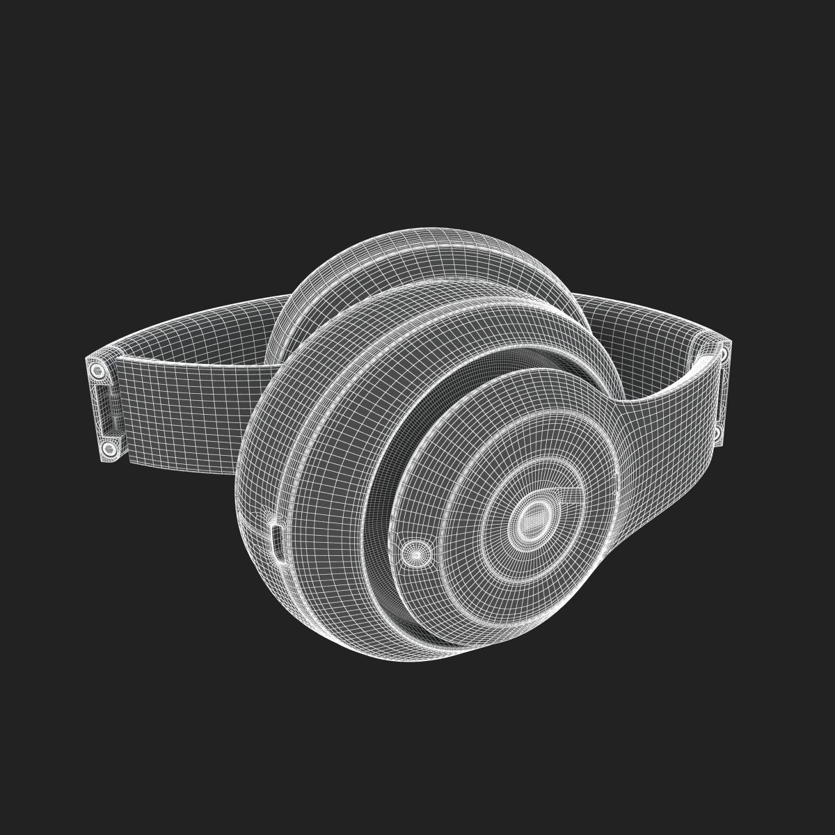 Apple Beats Studio3 Wireless OverEar Headphones Shadow Gray 3D model_21