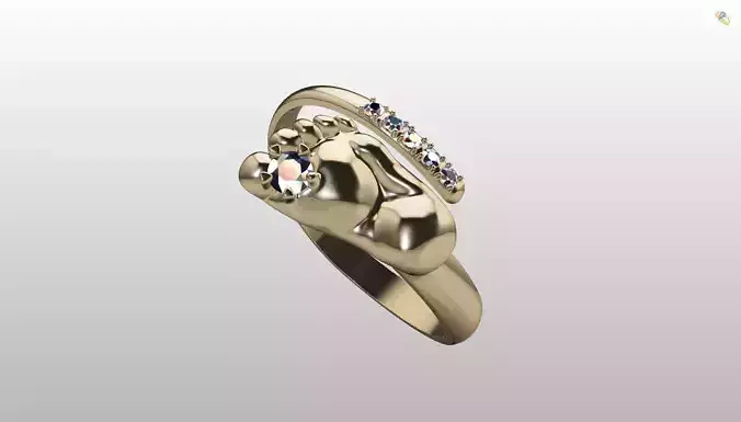 Baby feet ring
