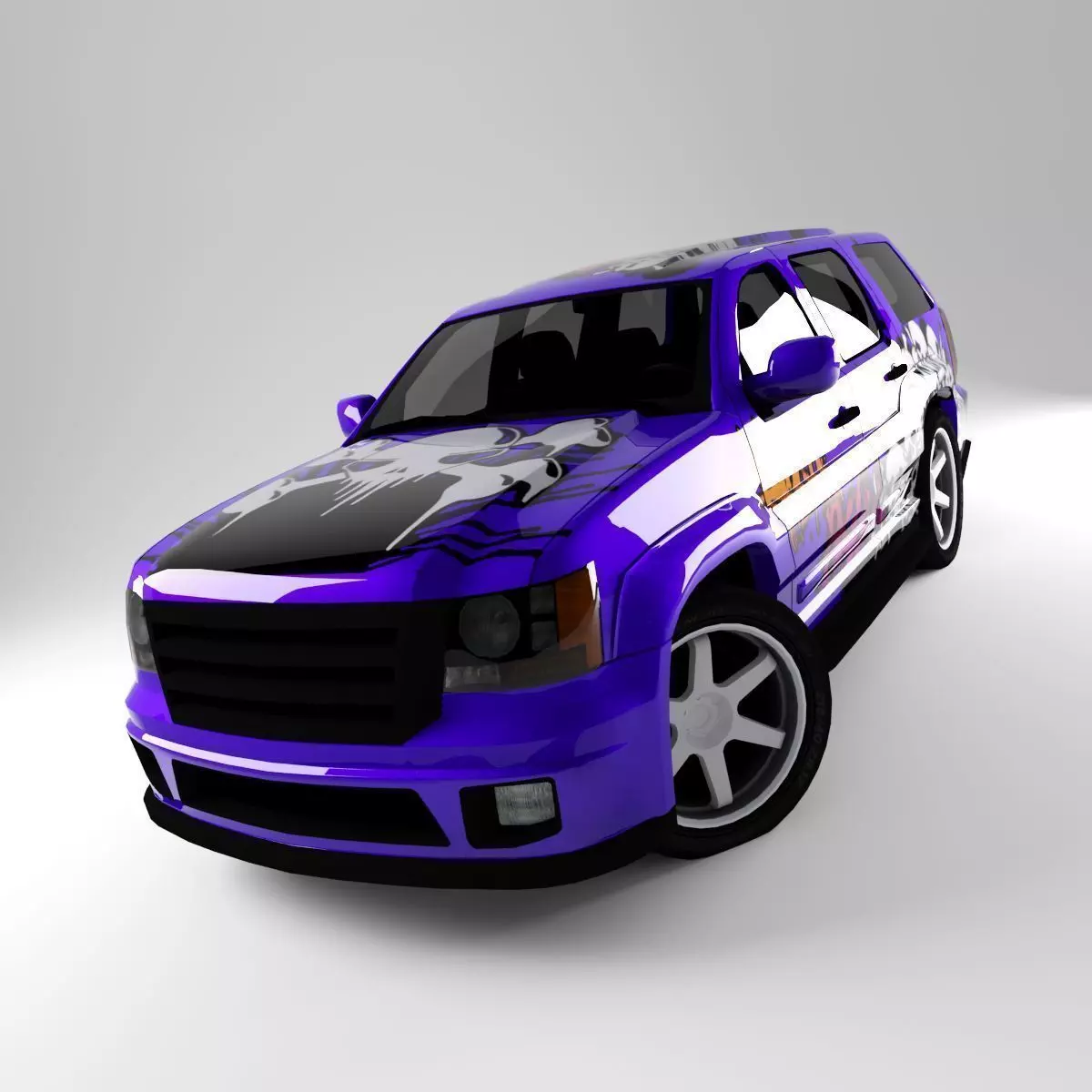 Car Rock Low-poly 3D model_0