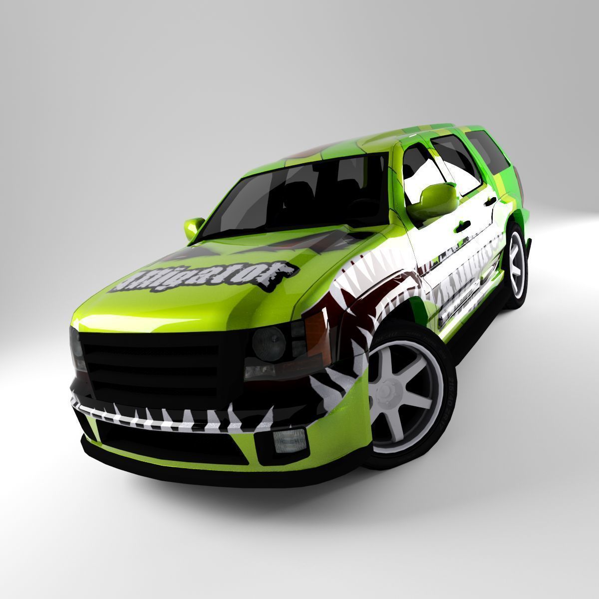 Car Rock Low-poly 3D model_13