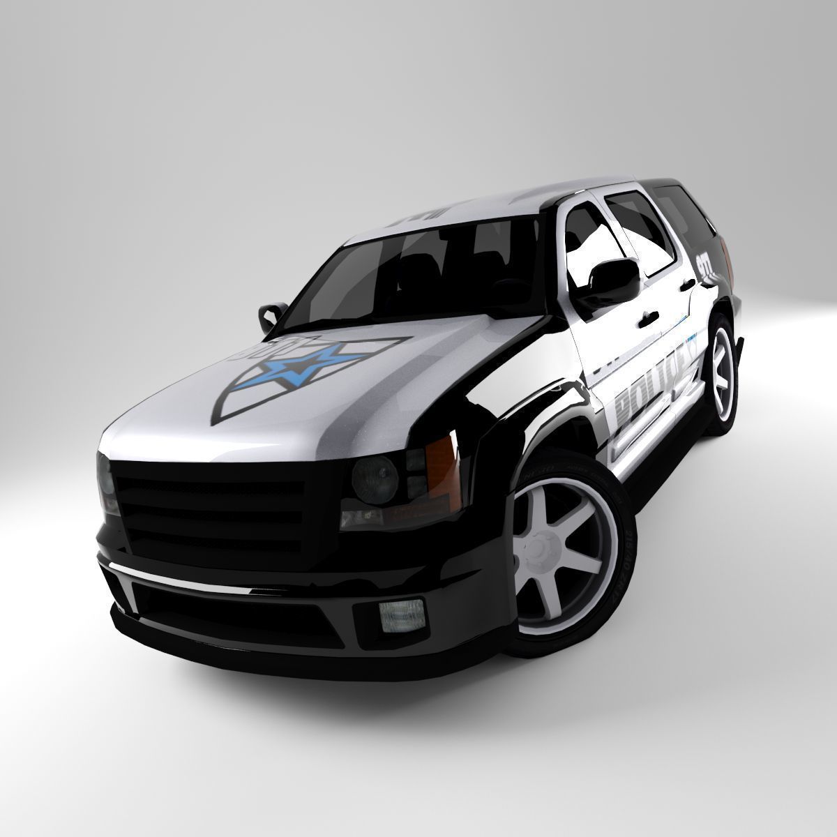 Car Rock Low-poly 3D model_16