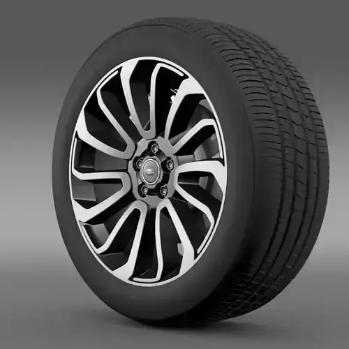 RangeRover V8 wheel 3D model