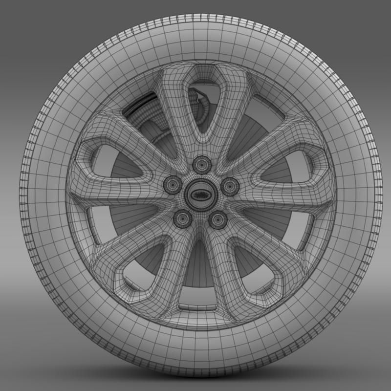 RangeRover Vogue SDV8 wheel 3D model_6