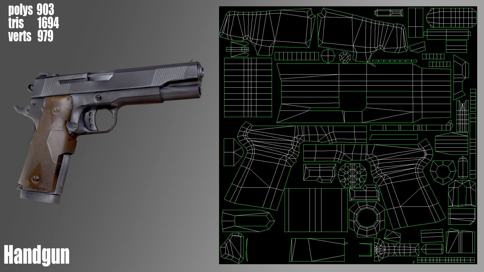 Female Survivor Low-poly 3D model_13