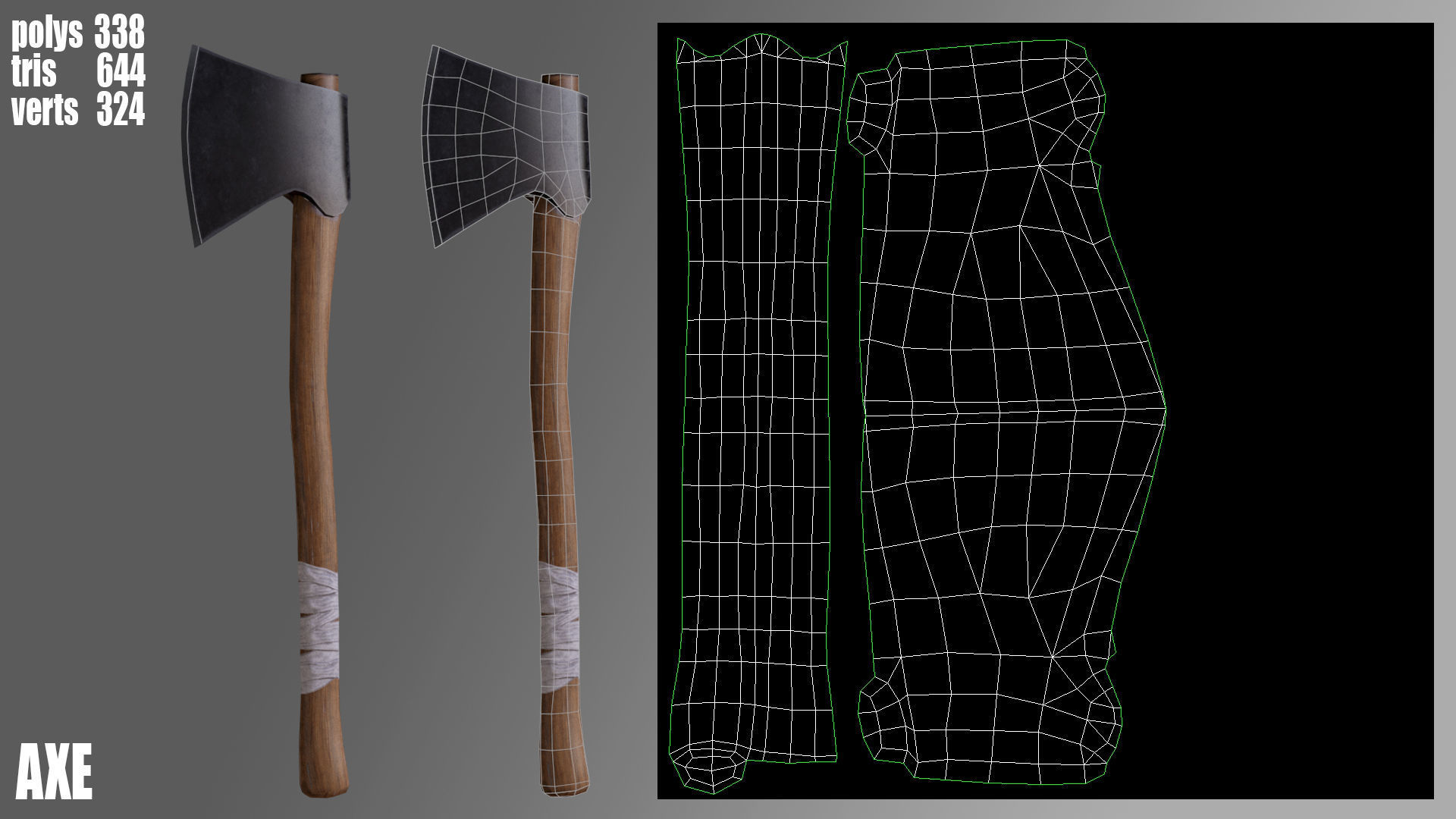 Female Survivor Low-poly 3D model_10