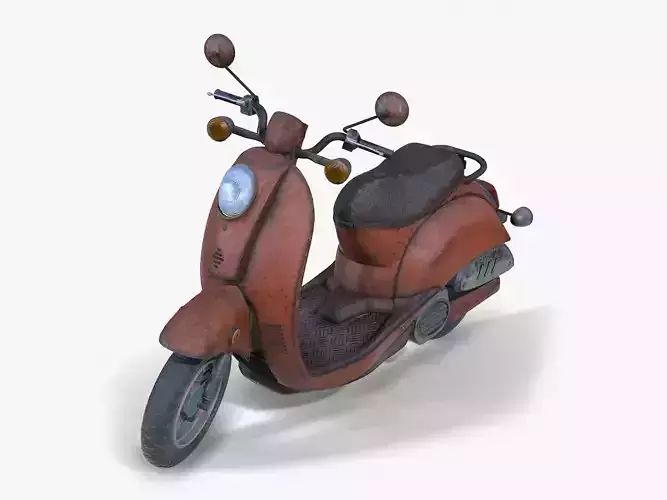 Old Vespa Motorcycle