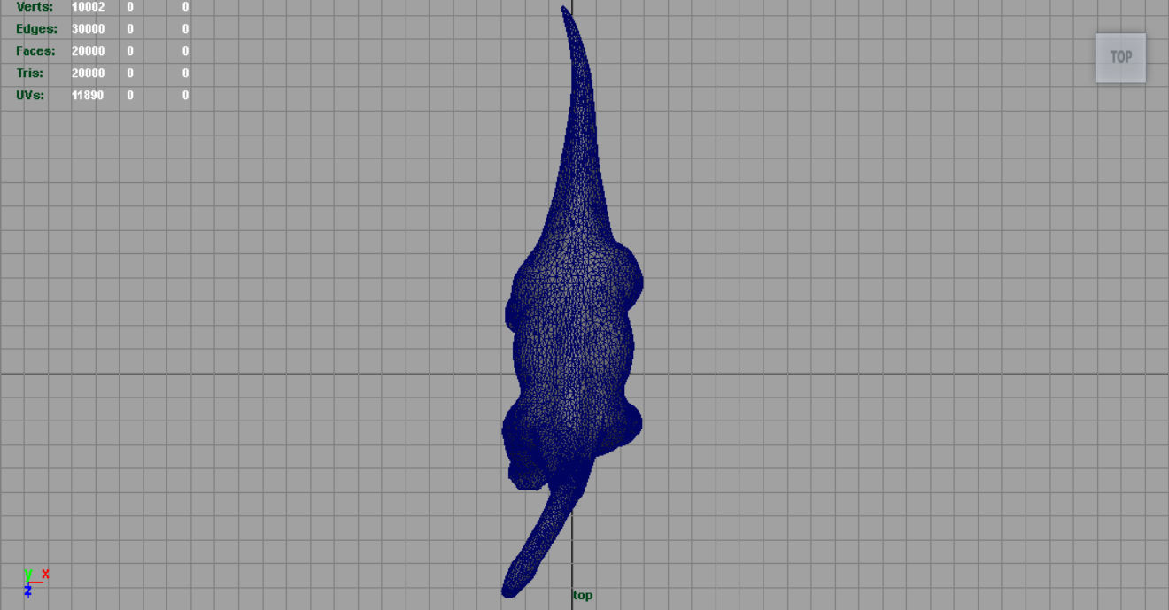 Brachiosaurus dinosaur Low-poly 3D model_11