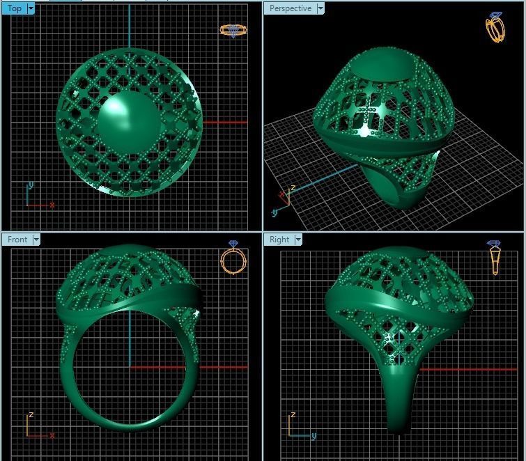 Ring R0360 3D print model_2