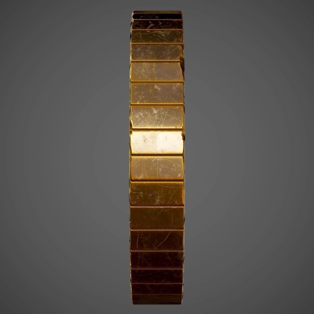 Old Coin with Empty Space - PBR Game-Ready Low-poly 3D model_5