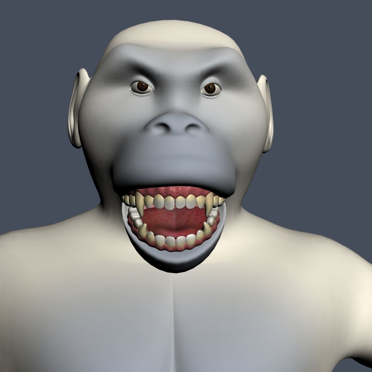 Yeti Character RIGGED Low-poly 3D model_6