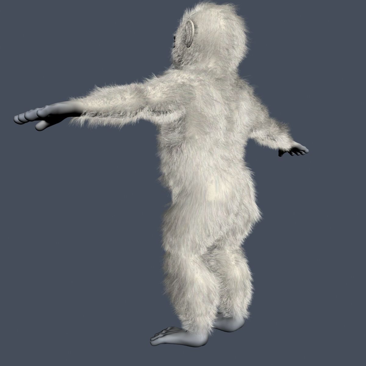 Yeti Character RIGGED Low-poly 3D model_4