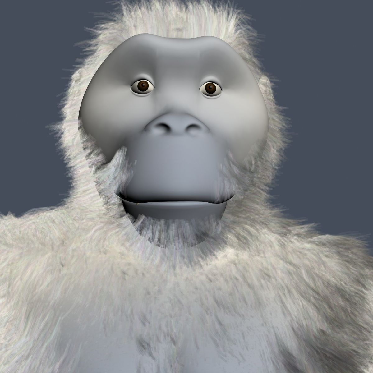 Yeti Character RIGGED Low-poly 3D model_8