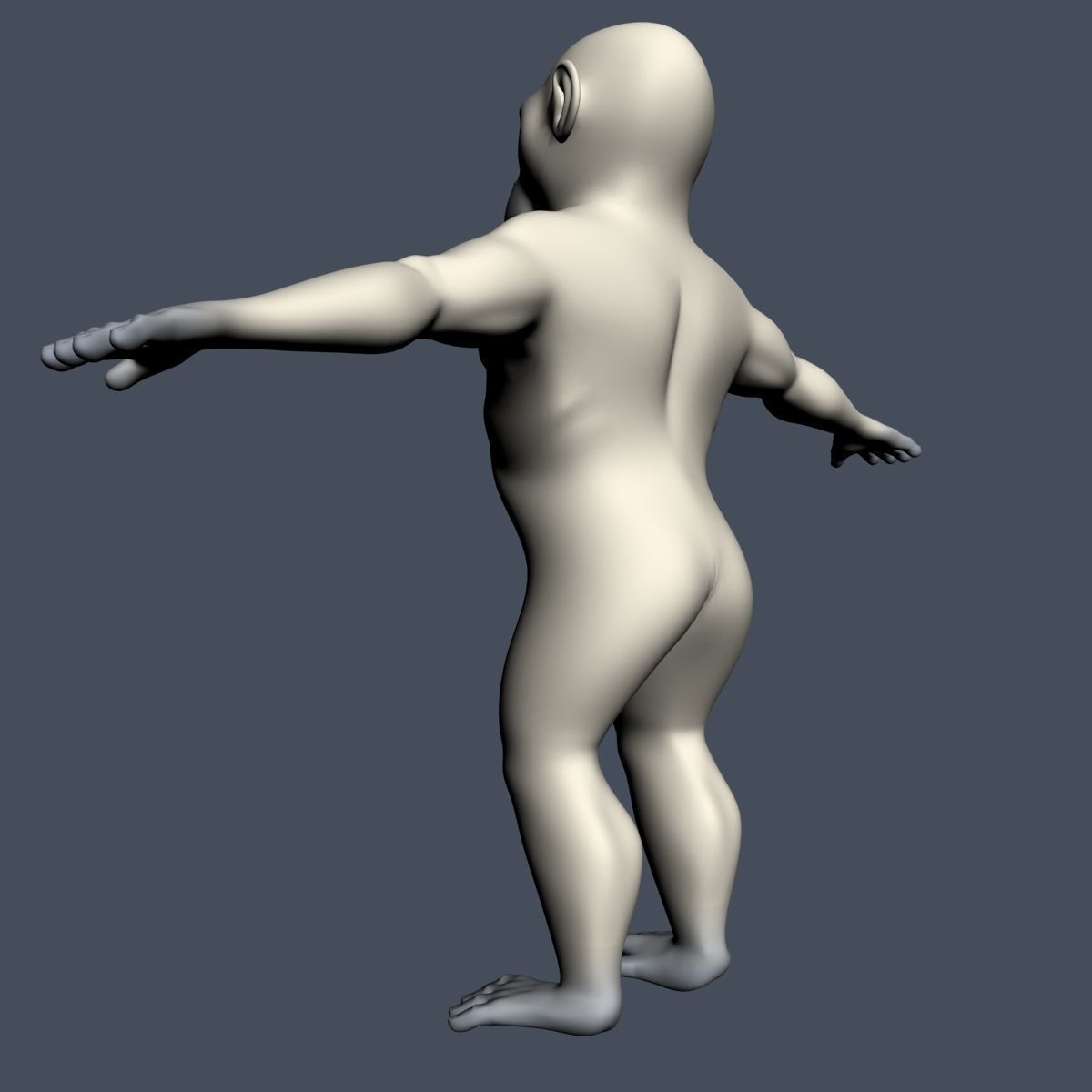 Yeti Character RIGGED Low-poly 3D model_3