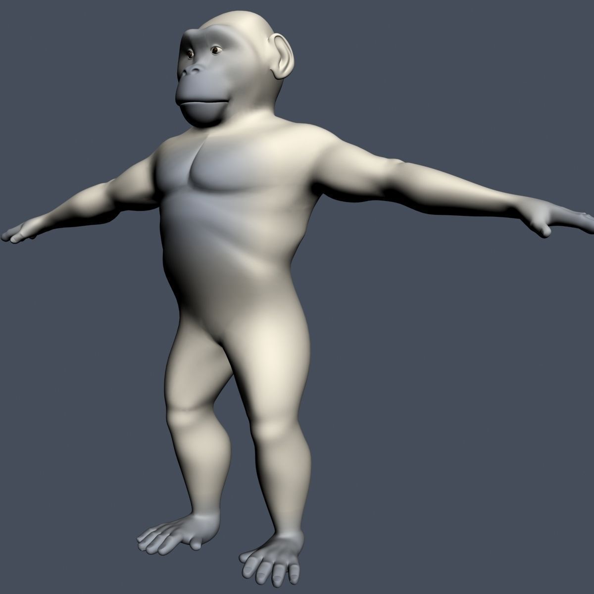 Yeti Character RIGGED Low-poly 3D model_2