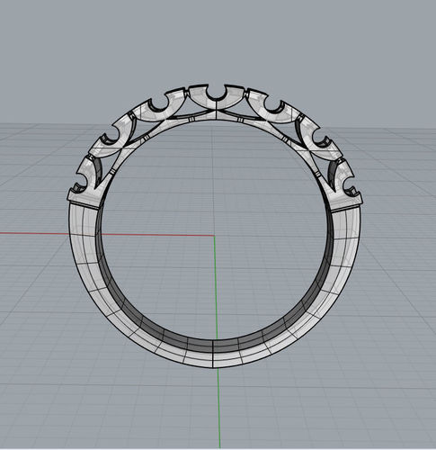 Memoire Ring - 2 versions 5stones and 7 stones 3D print model
