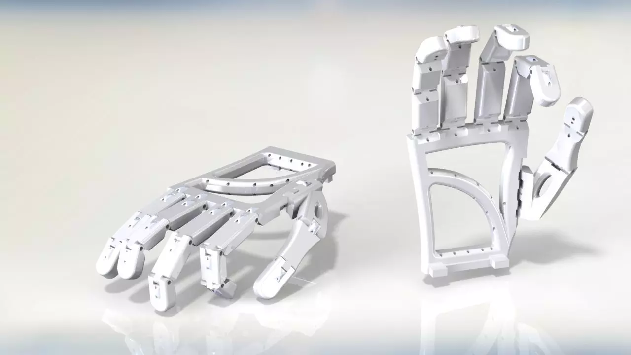 Animatronic hand 3D print model_0