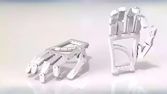 Animatronic hand 3D print model