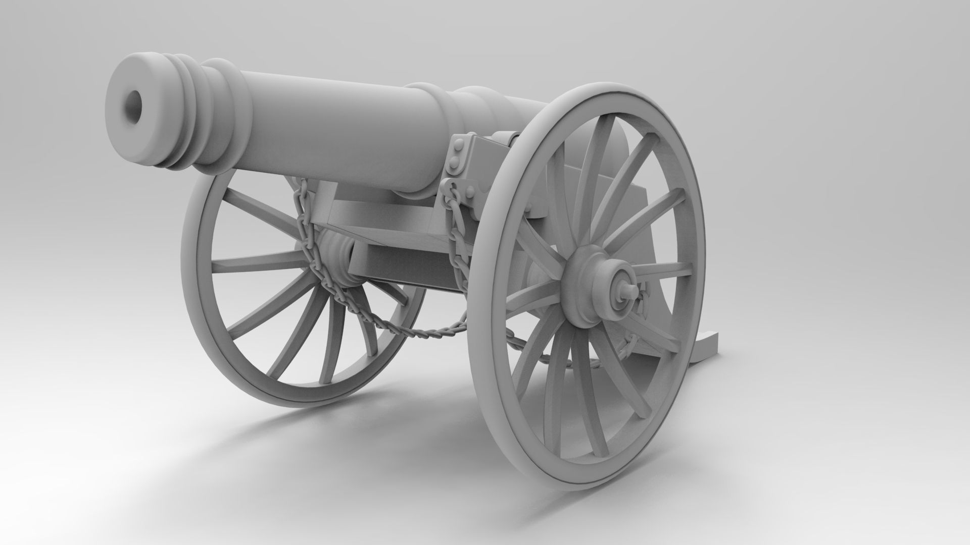 cannon 3D model_4