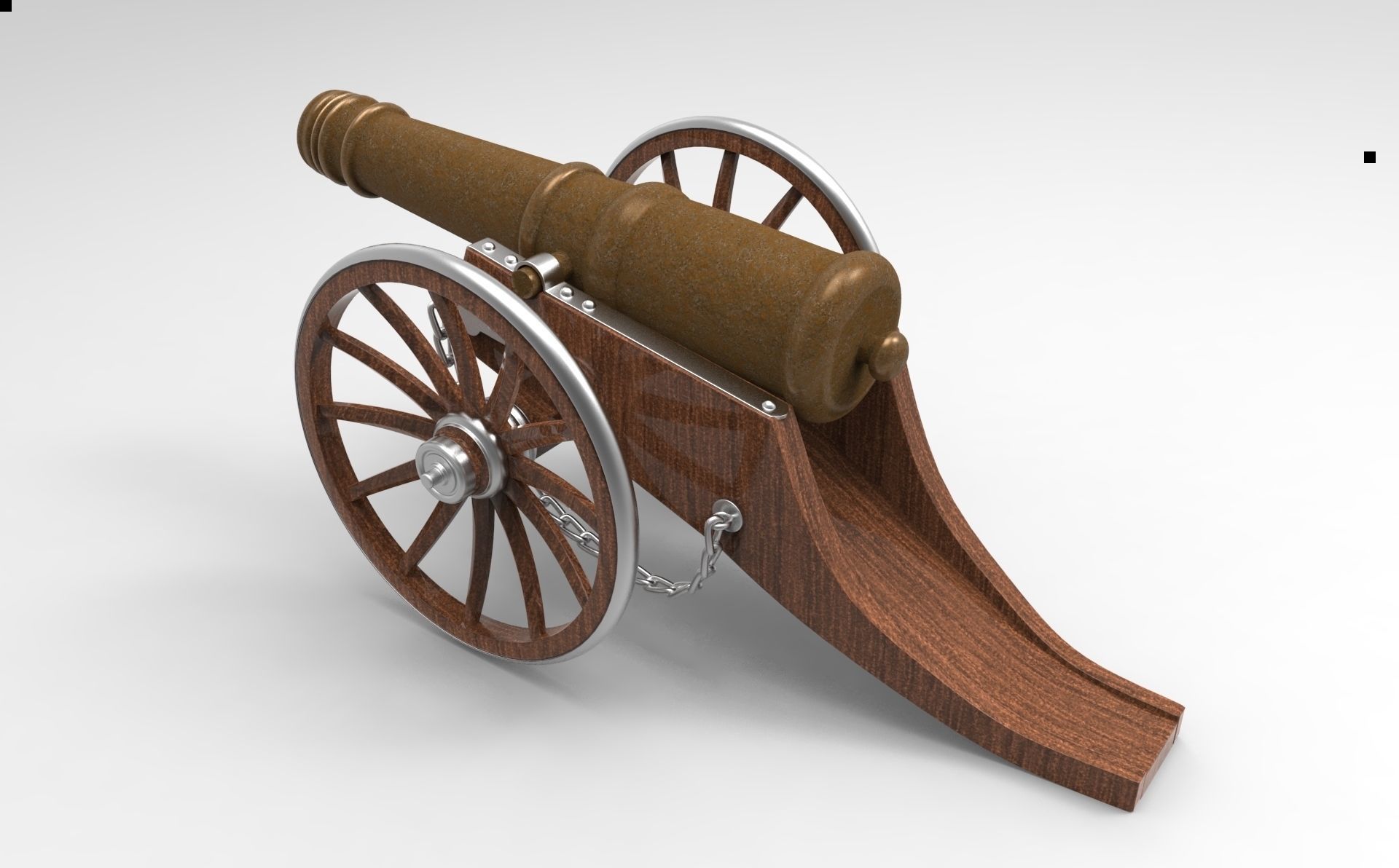 cannon 3D model_2