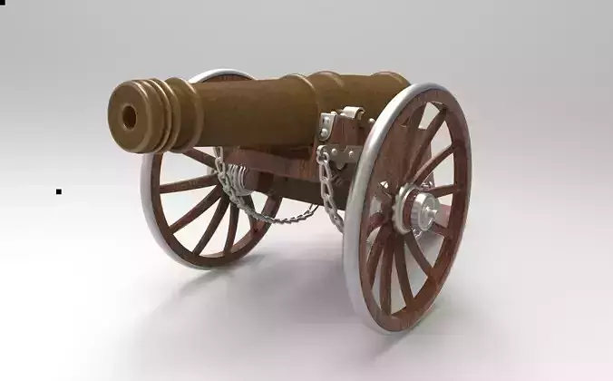 cannon 3D model