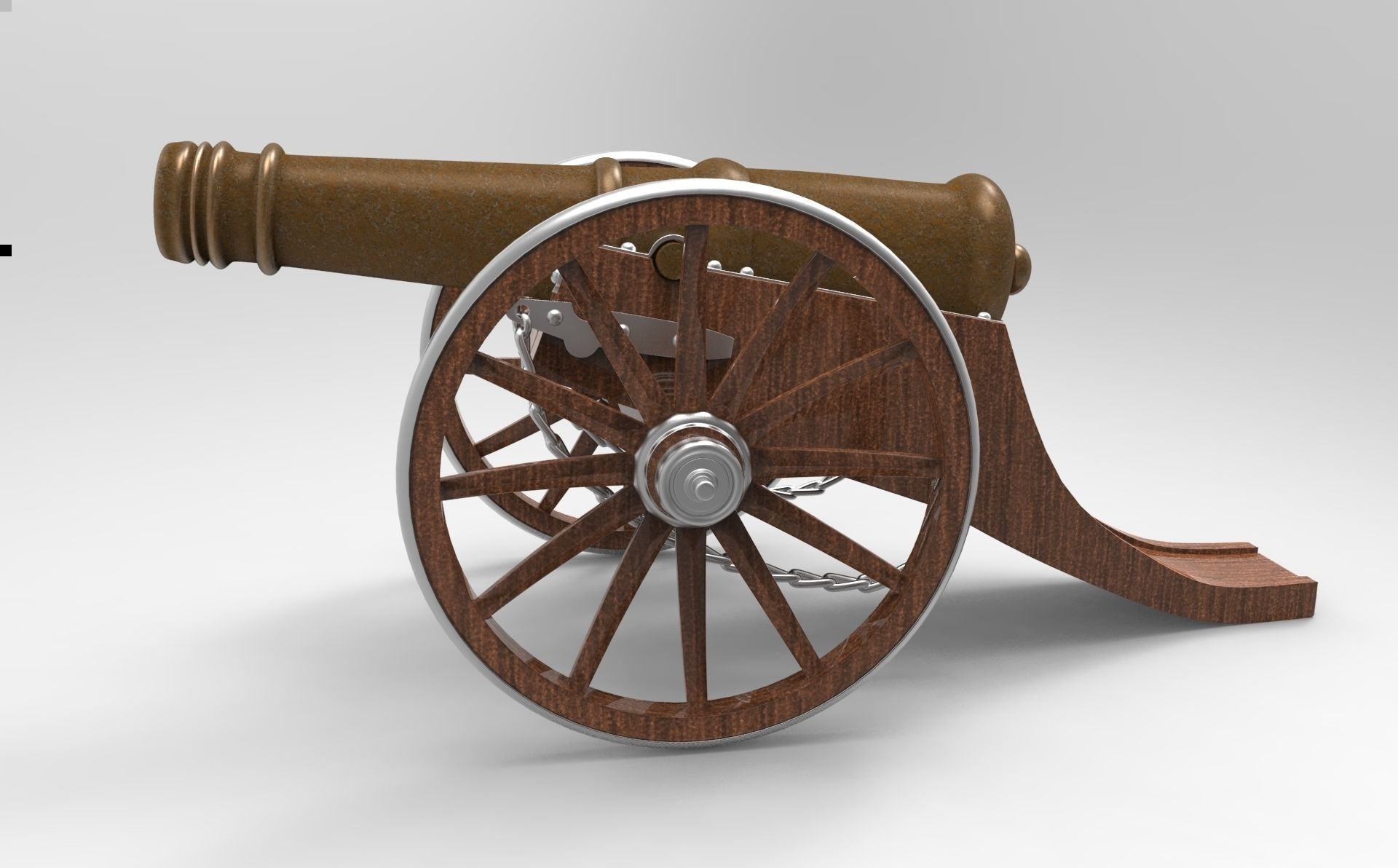 cannon 3D model_3