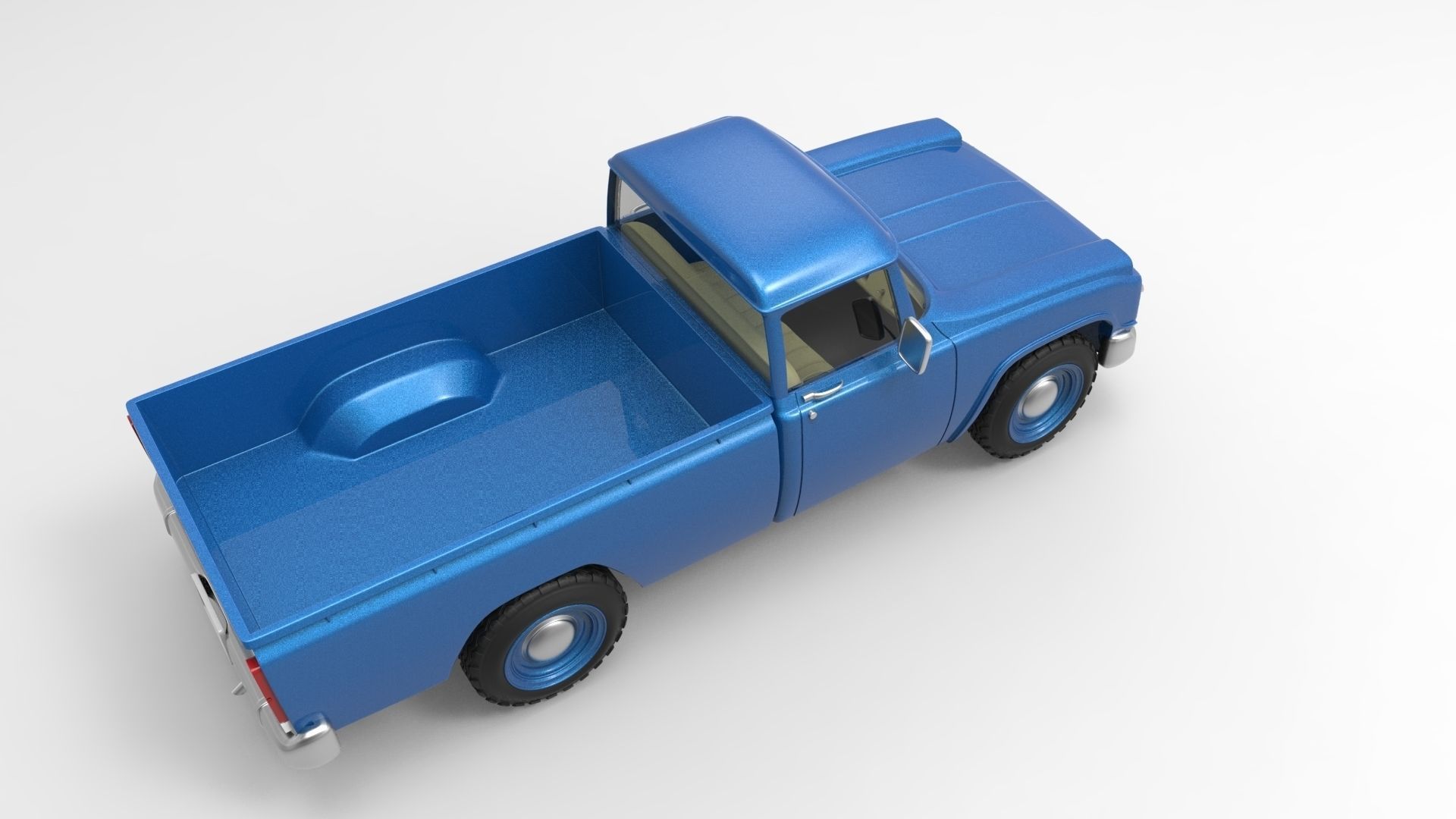 Toyota truck 3D model_4