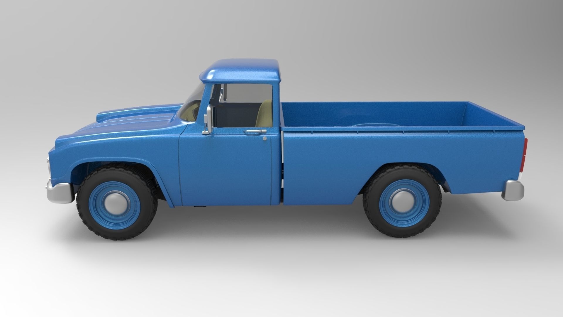 Toyota truck 3D model_3