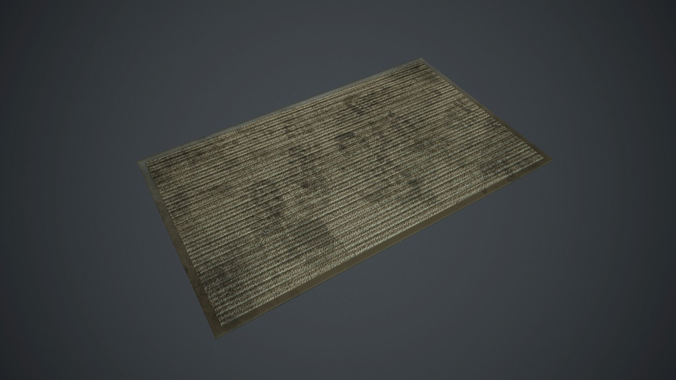 Front Door Floor Mat PBR Game Ready