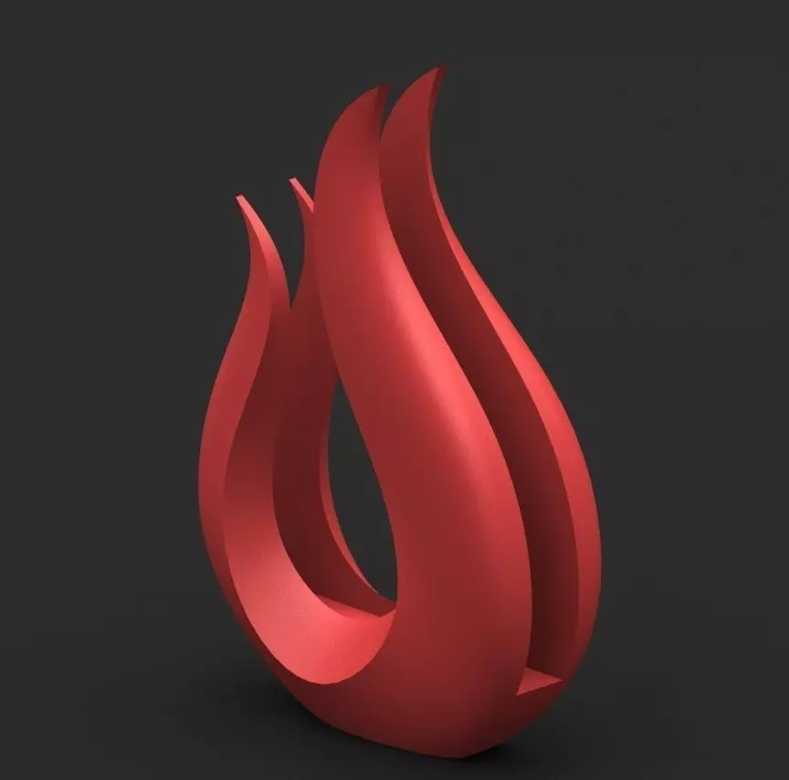 Flame napkin holder 3D print model