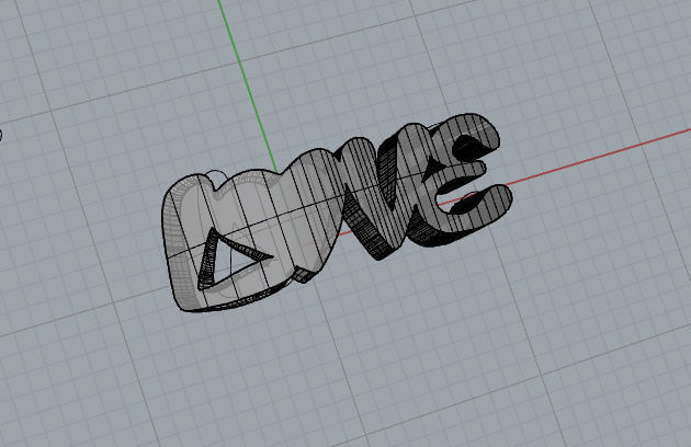 -Love- handwritten Ringhead 3D print model