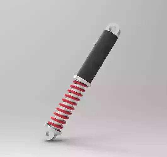 shock absorber Low-poly 3D model