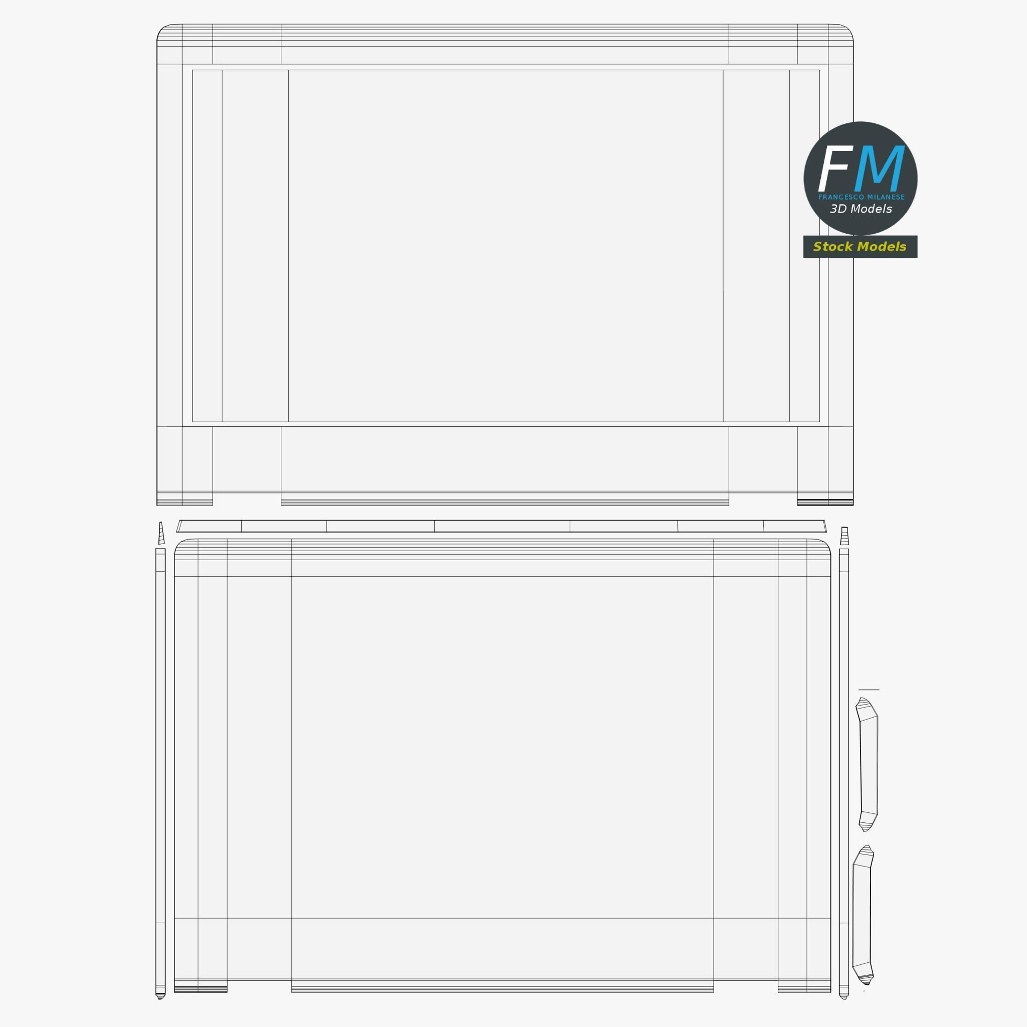 Notebook laptop computer 3D model_12