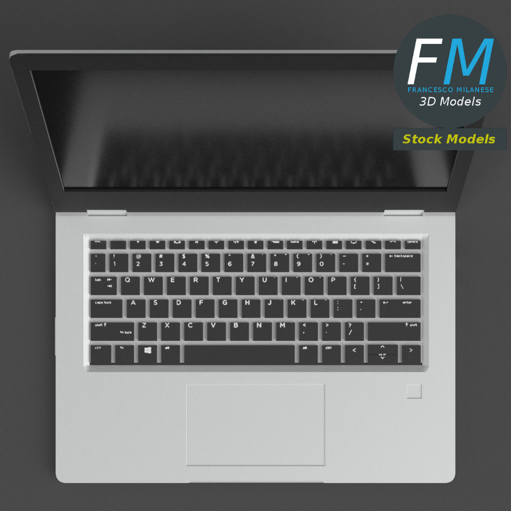 Notebook laptop computer 3D model_6