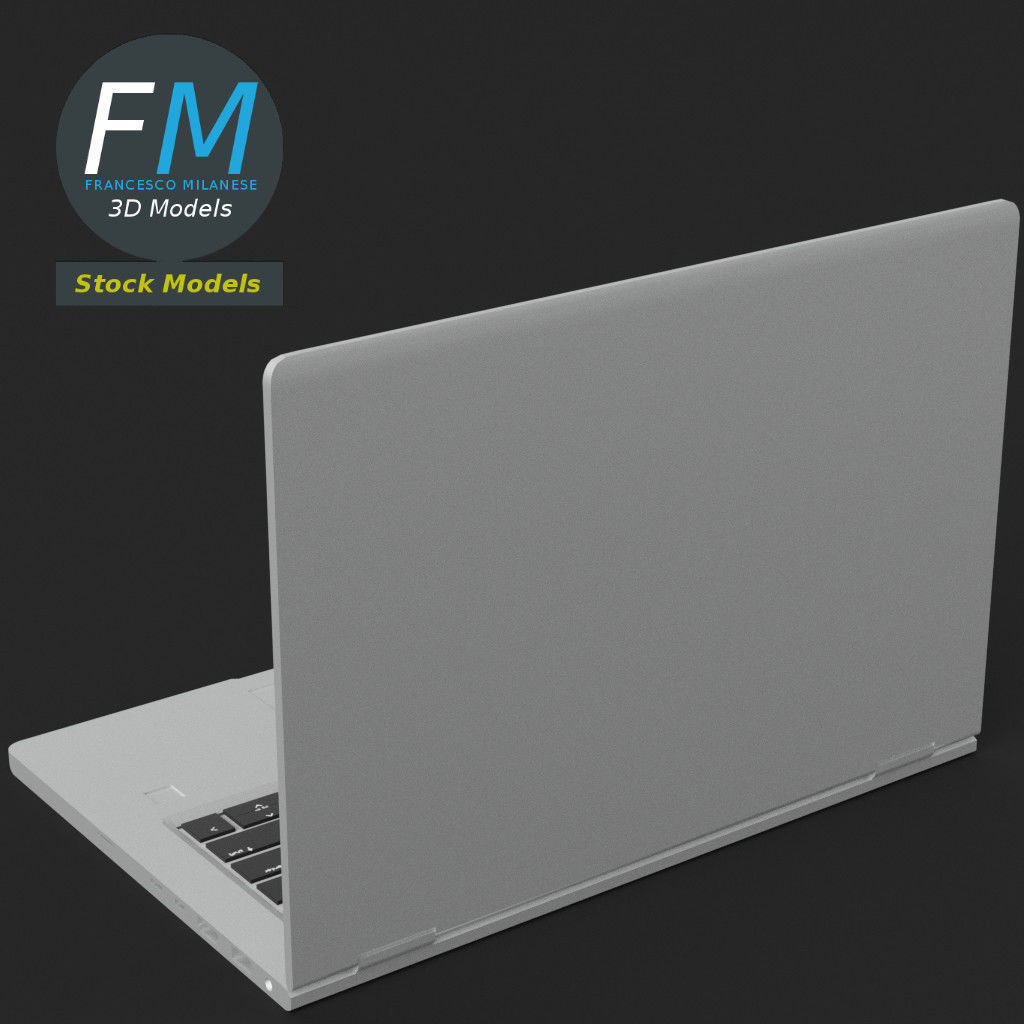 Notebook laptop computer 3D model_5