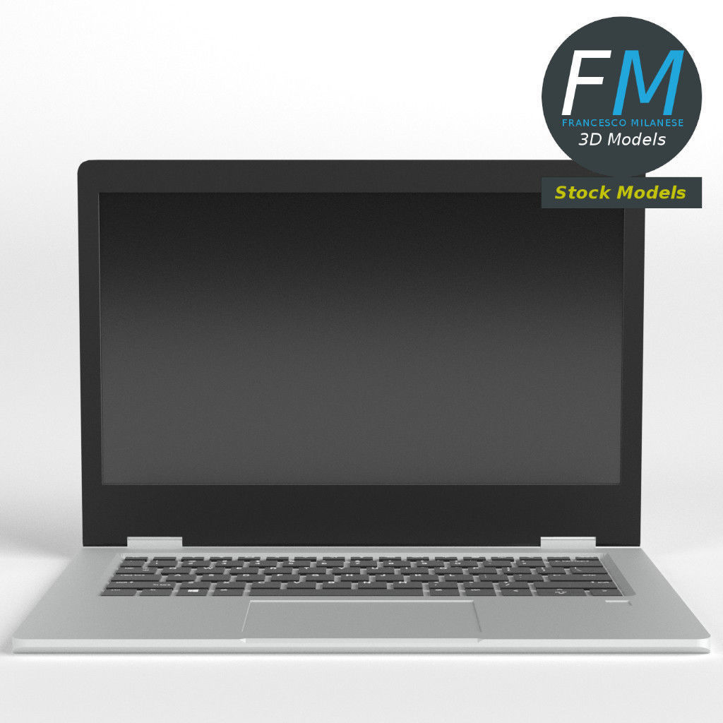 Notebook laptop computer 3D model_3