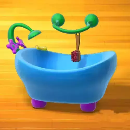 Bathtube cartoon 3D model