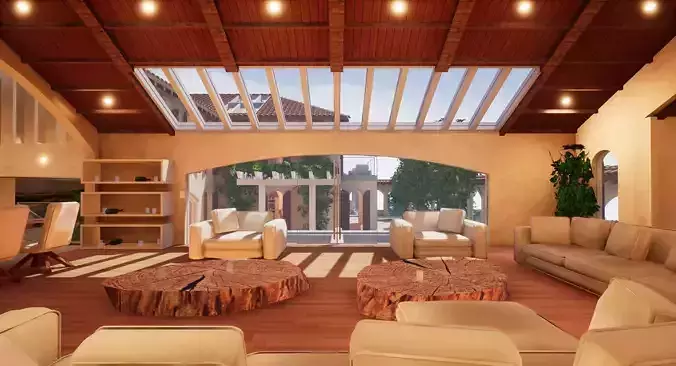 Spanish Modern Modular Villa Assets - Furniture kit