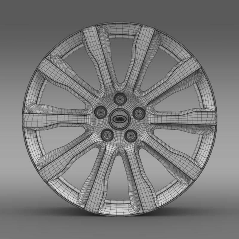 RangeRover Supercharged rim 3D model_6