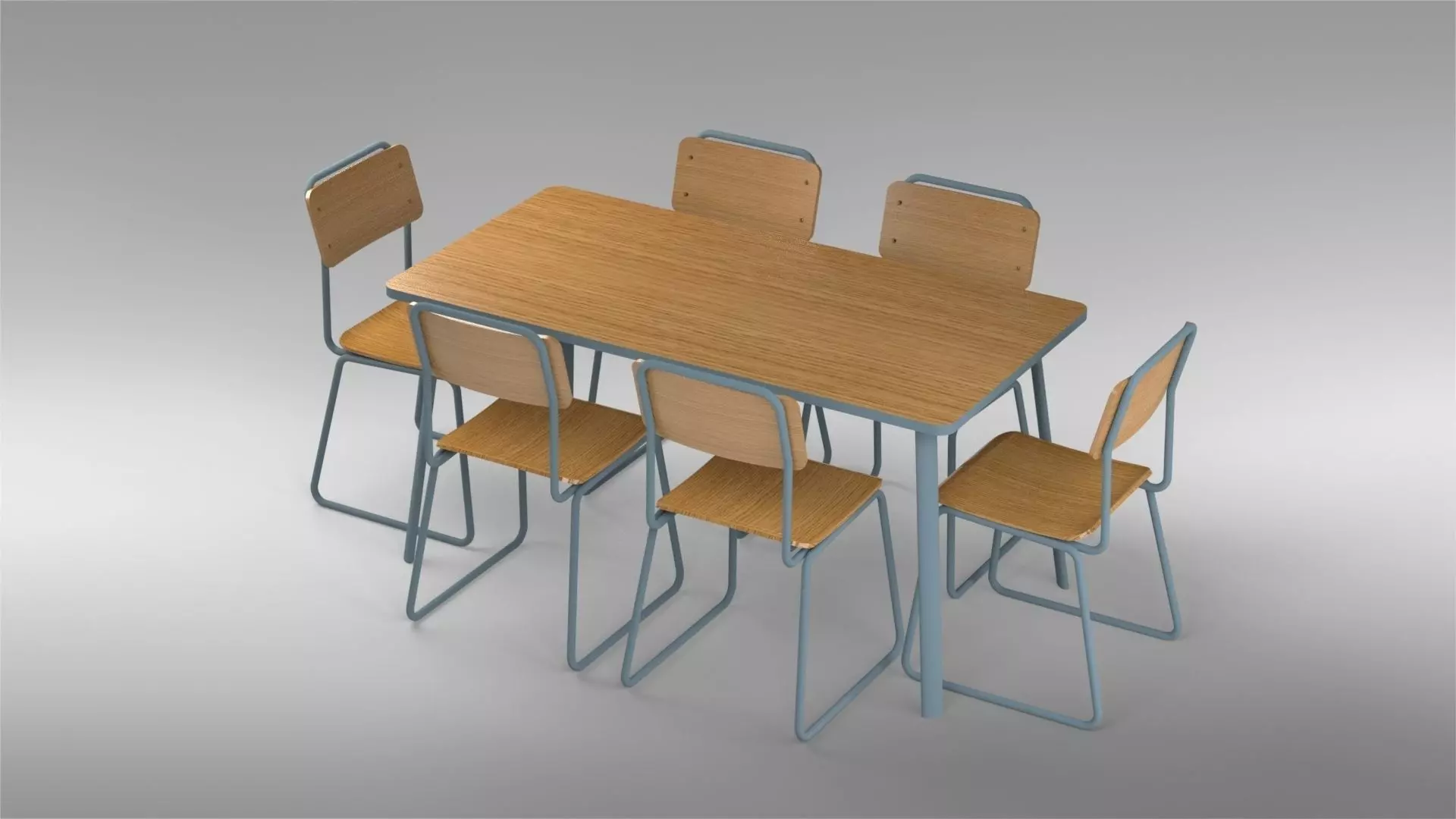 DINING TABLE - CHAIR 3D print model