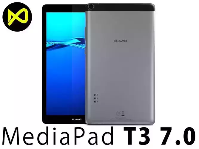 Huawei MediaPad T3 7 Space Gray  3D model