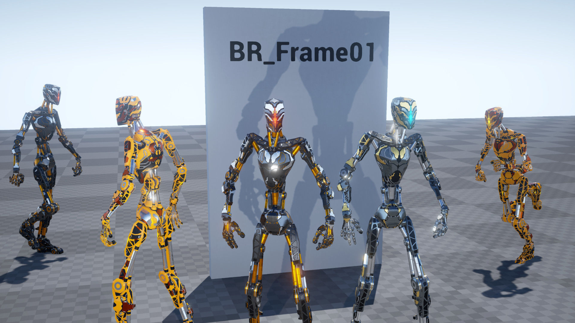 Basic Robot S01 Low-poly 3D model_2