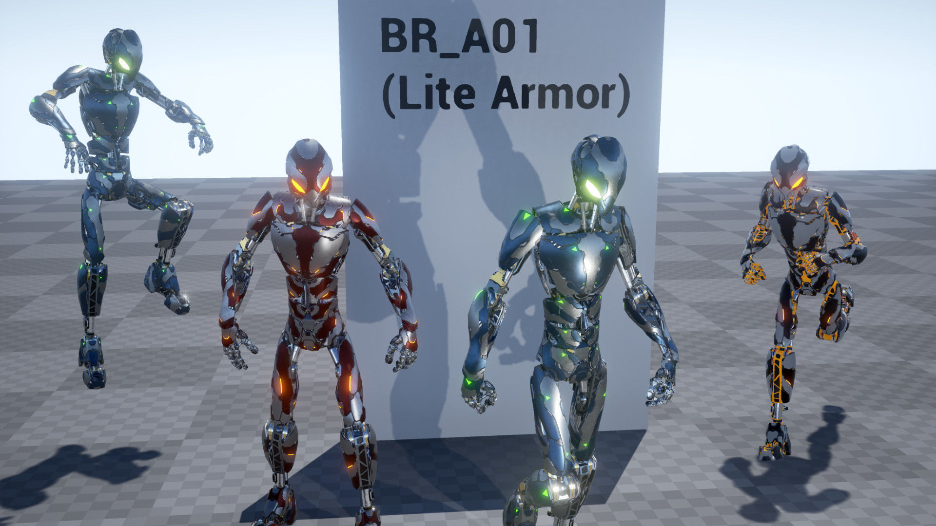Basic Robot S01 Low-poly 3D model_3